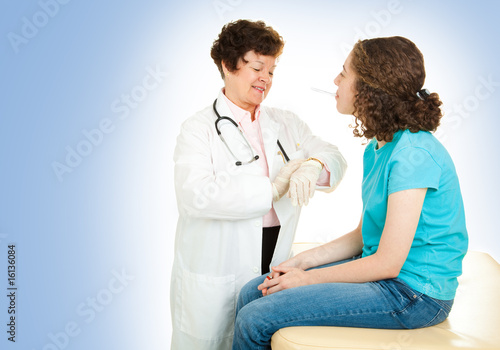 Pediatrician with Copy Space