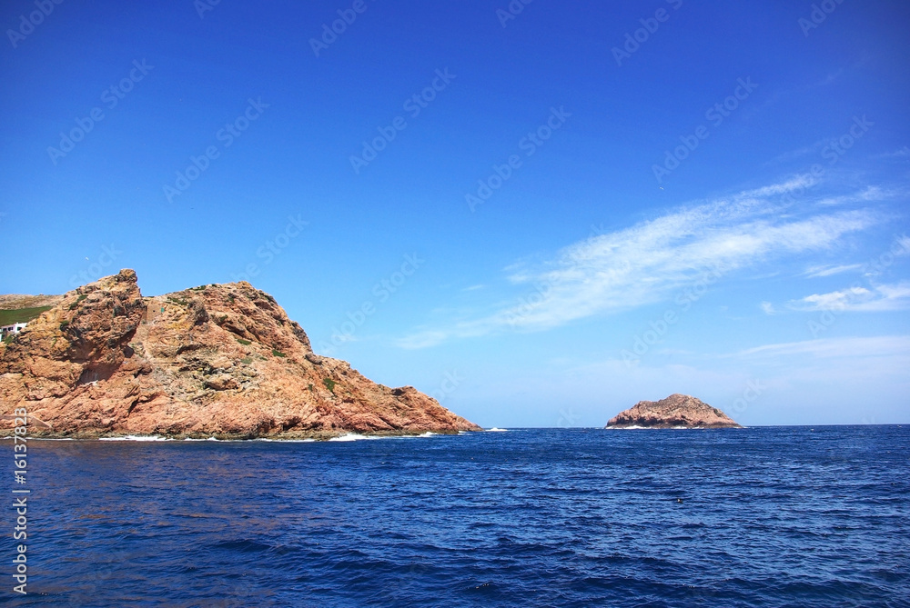 Island of berlengas, natural reserve of Portugal.
