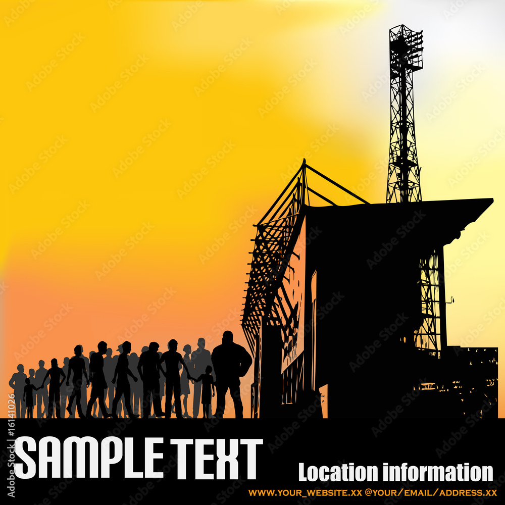 Naklejka premium The Evening Match