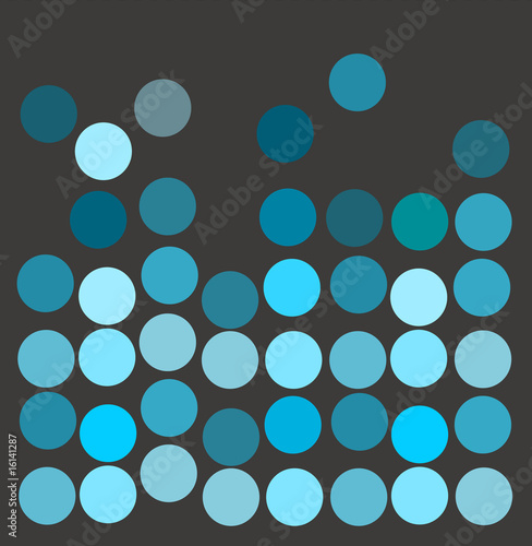 background circles blue retro