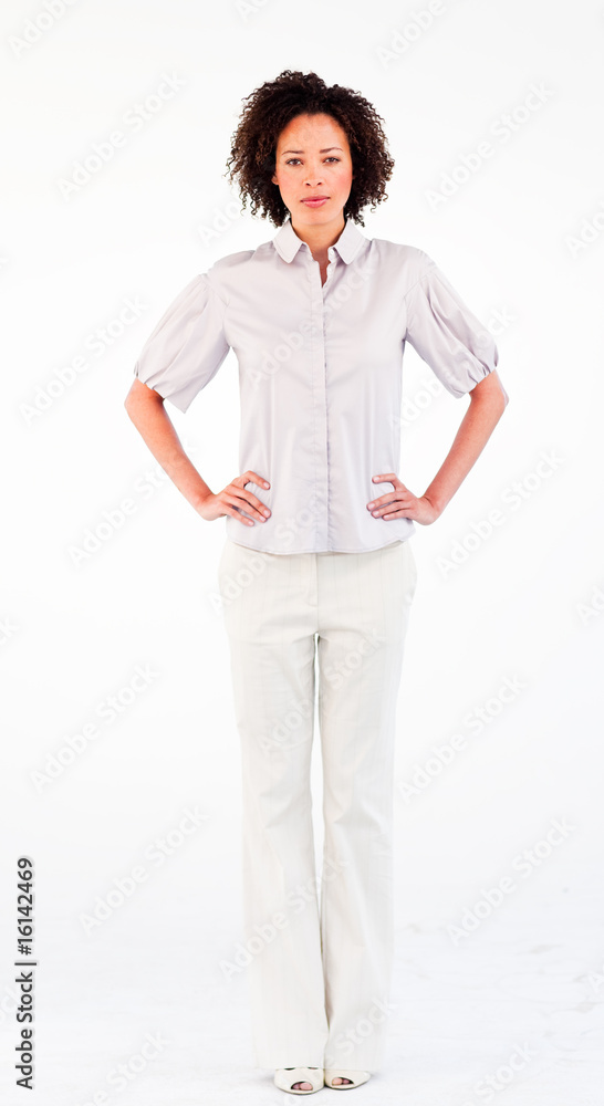 Young businesswoman with hands on hips Young businesswoman with hands on hips