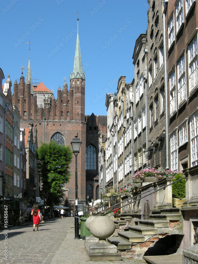 Fototapeta premium Frauengasse w Gdańsku