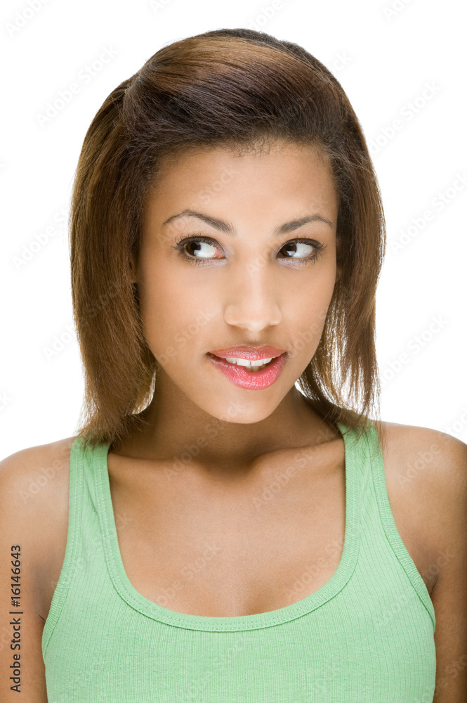 Thinking young woman Thinking young woman