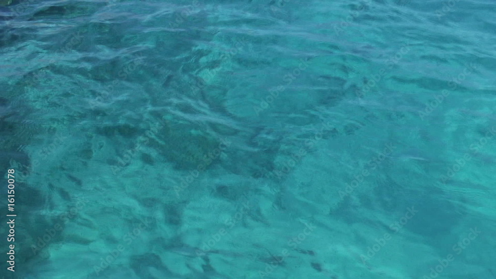 Blue warm tropical water Blue warm tropical water
