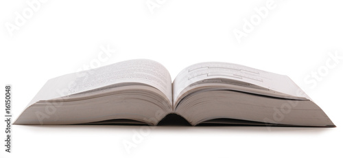 Open book. Clipping path