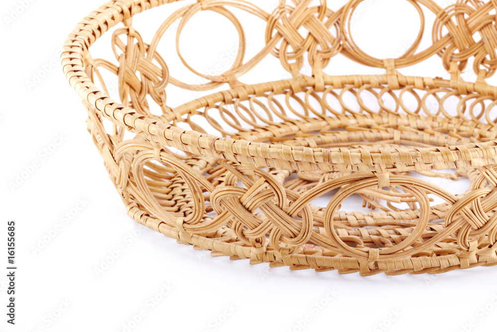 Obraz premium Empty wicker basket