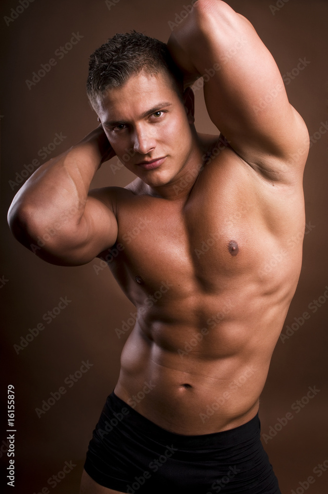 Bodybuilder man. Bodybuilder man.