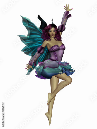 Quadro em tela Elfe purple