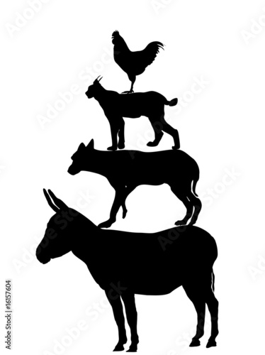 Bremer Stadtmusikanten Silhouette