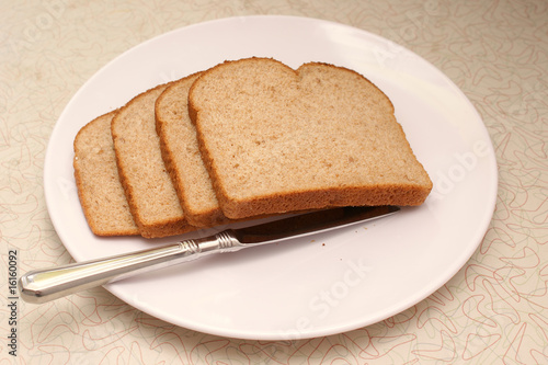 bread with knife