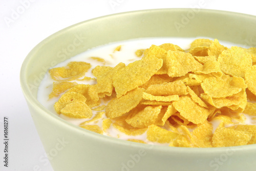 фотографія cornflakes and milk