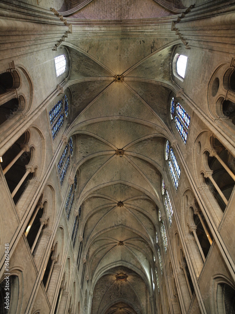 Boveda cenrtral de la catedral de Notre Dame de Paris