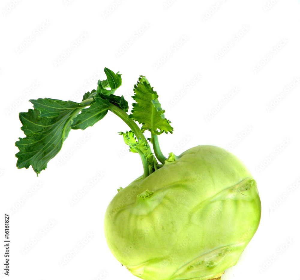 Fotografie Kohlrabi isolated nb.6