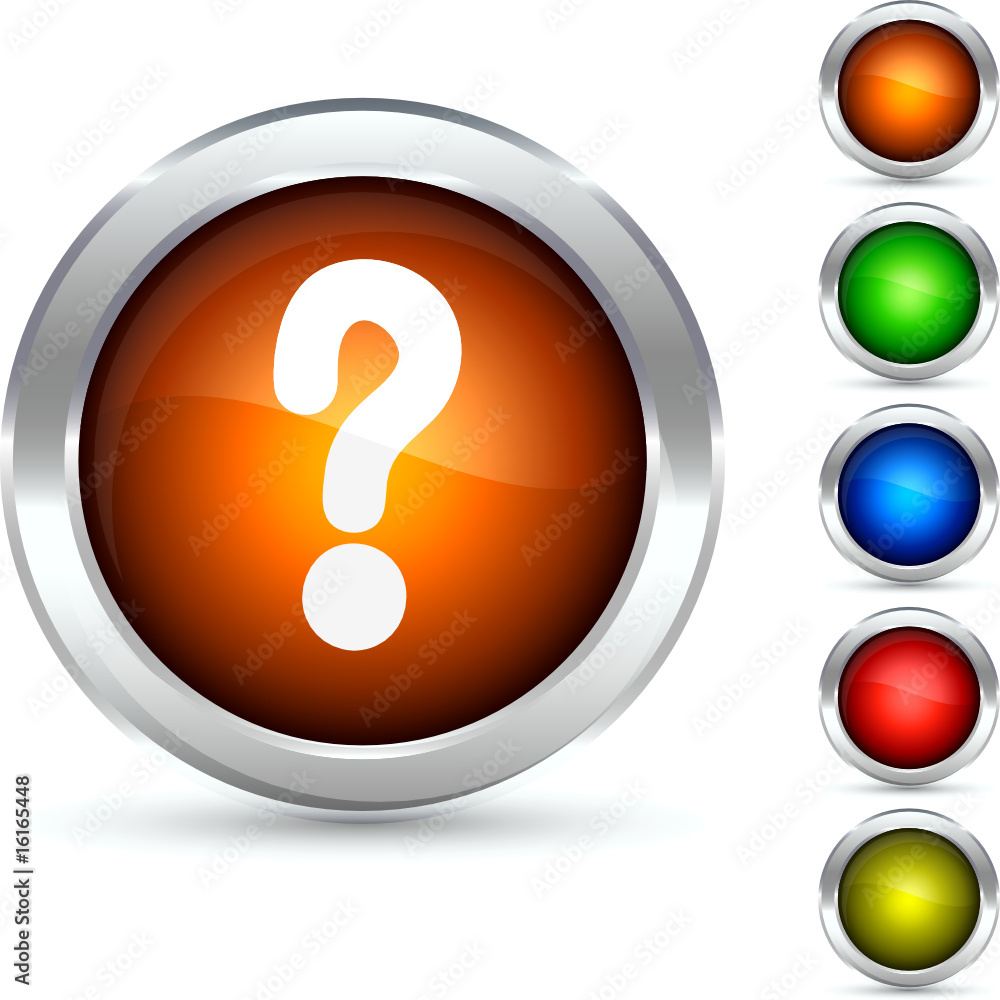 Question detailed button. Vector illustration Question detailed button. Vector illustration