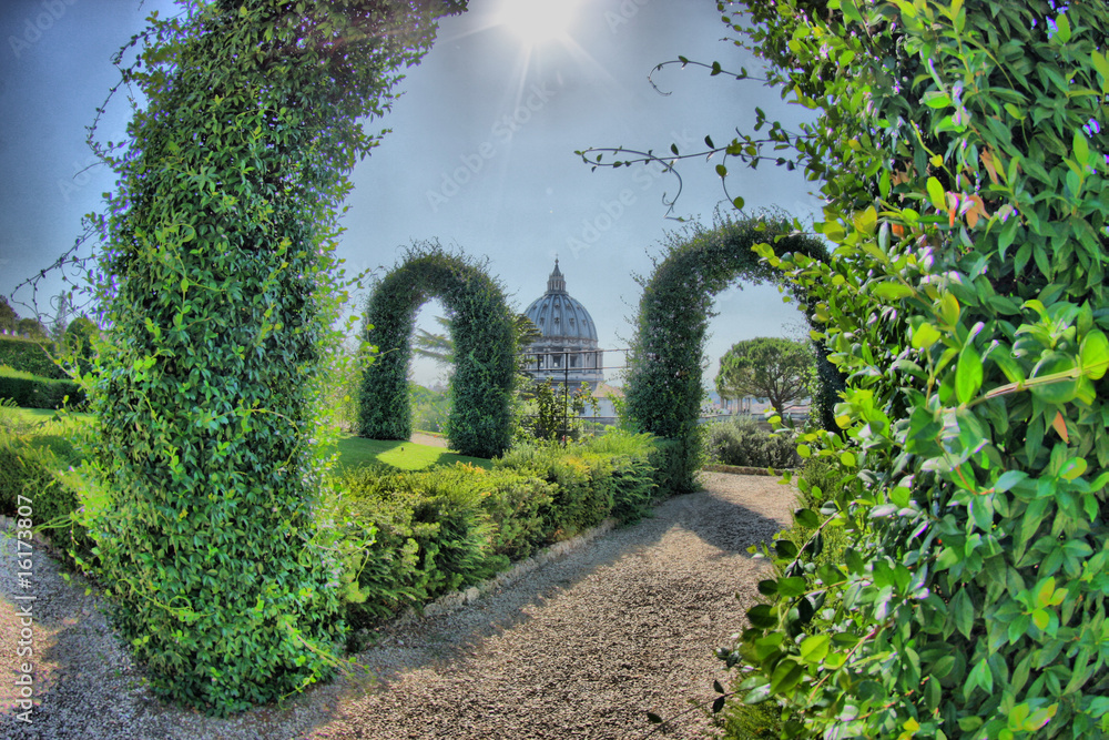 Rom Vatikan Garten StockFoto Adobe Stock
