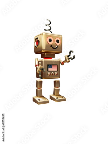 cute USA vintage robot