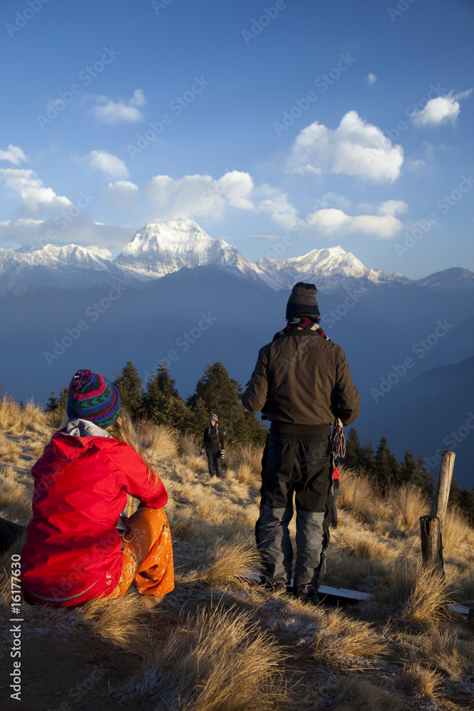 Fototapeta premium wandern im himalaya