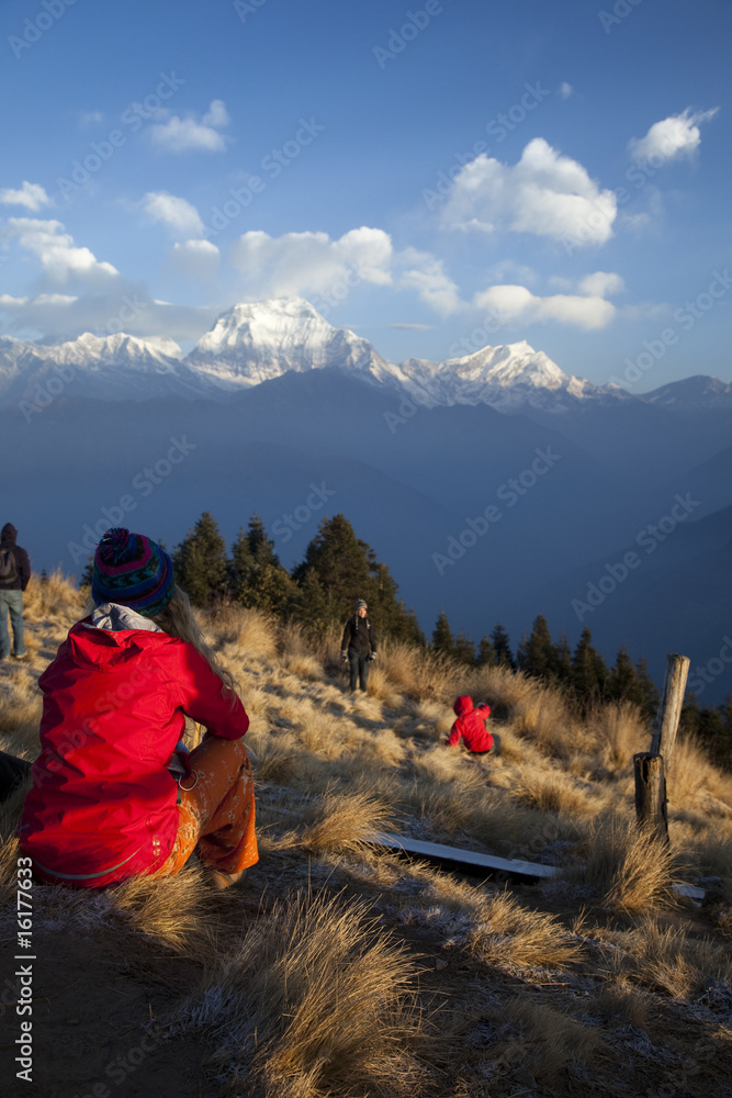 Fototapeta premium wandern im himalaya
