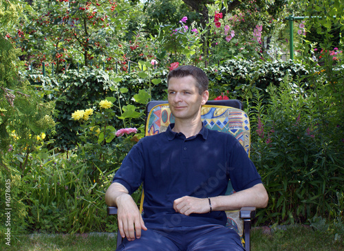 Erholung im Garten.