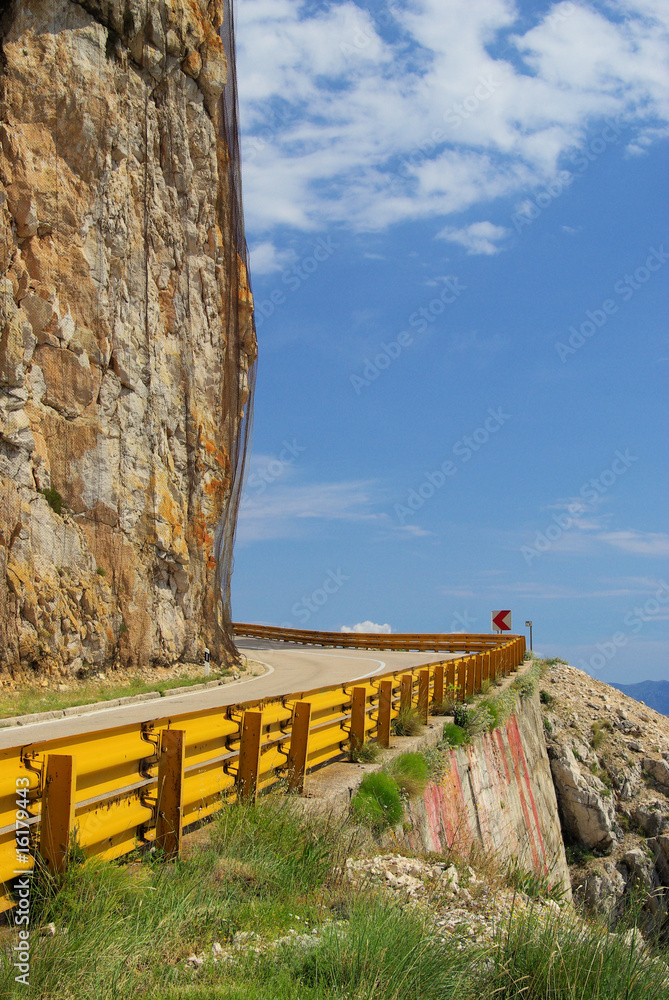 Fototapeta premium Kuestenstraße Makarska - coast road Makarska 01