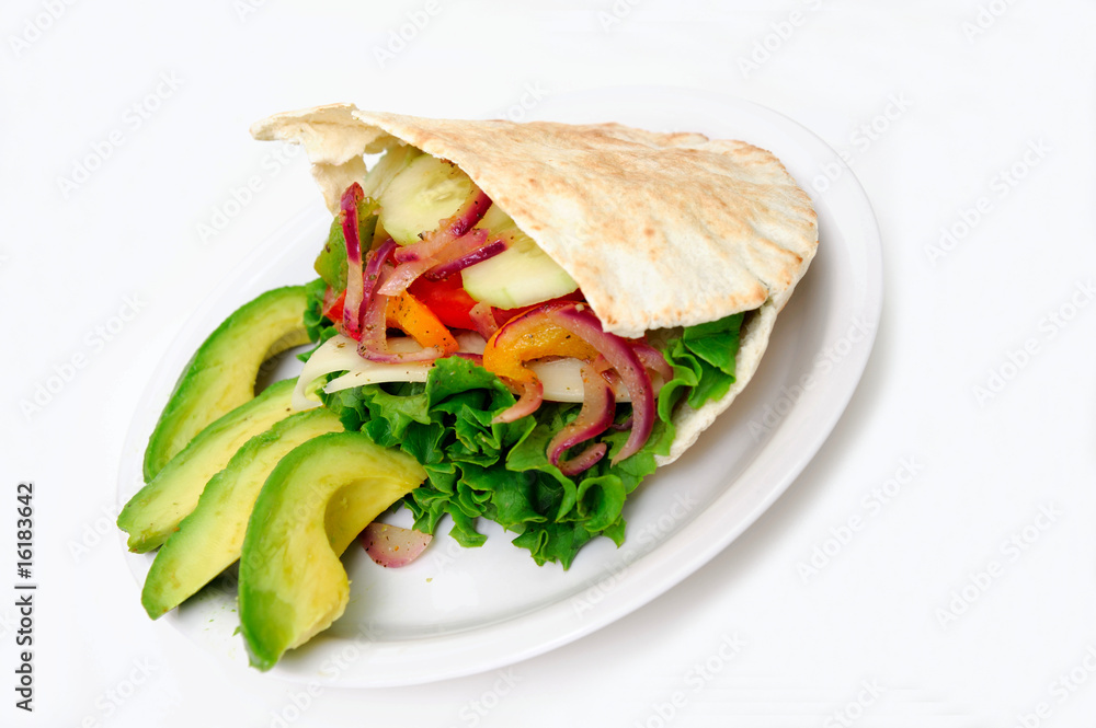 Obraz premium Flat Bread Sandwich