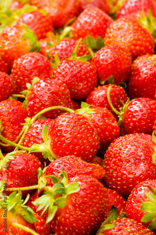 Lots of strawberries arranged as the background Lots of strawberries arranged as the background