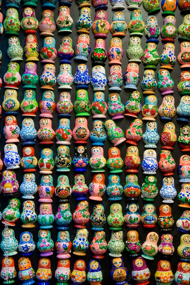 Matryoshka doll souvenirs. Matryoshka doll souvenirs.