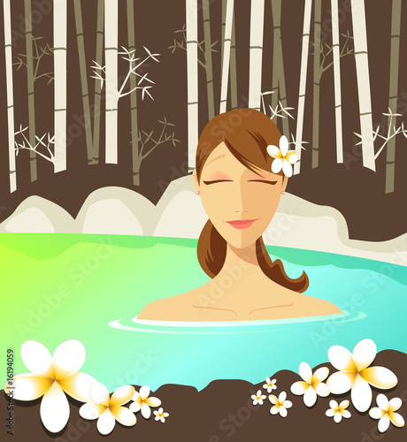 Relaxing in jacuzzi
