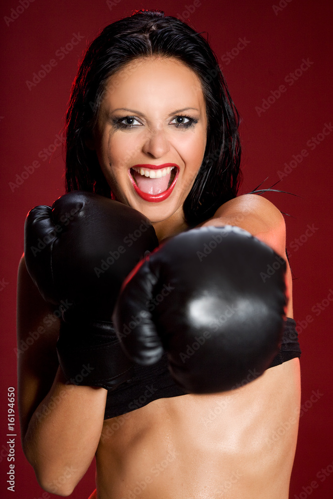 boxing woman
