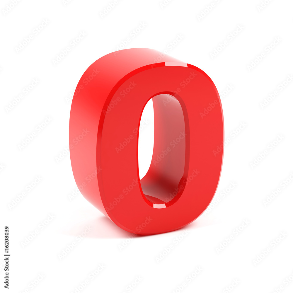 Number zero on a white background. Number zero on a white background.