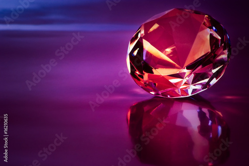 diamond in purple light