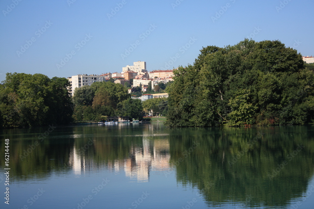 Croix-Rousse, lac du parc de la Tête d'Or,Lyon