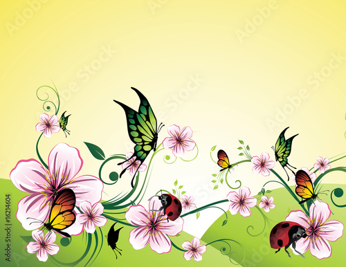 flores en vector