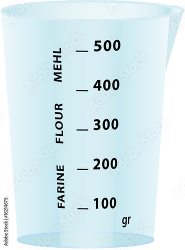 verre doseur farine