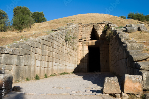 Tomb of Agamemnon at ancient Mycenae photo