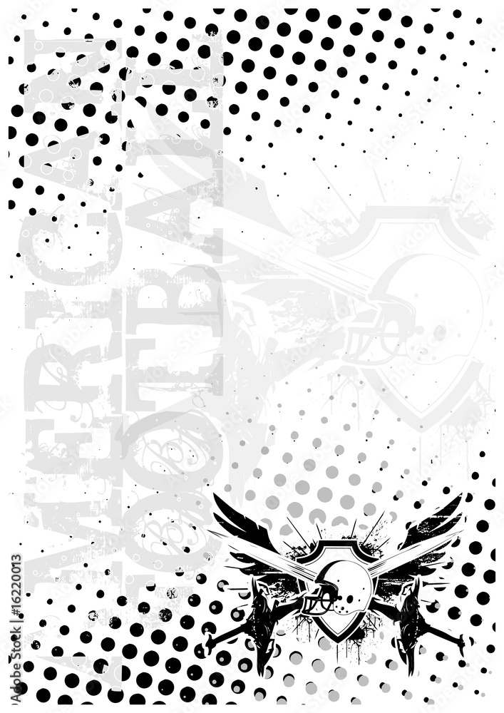 american football wings background 2