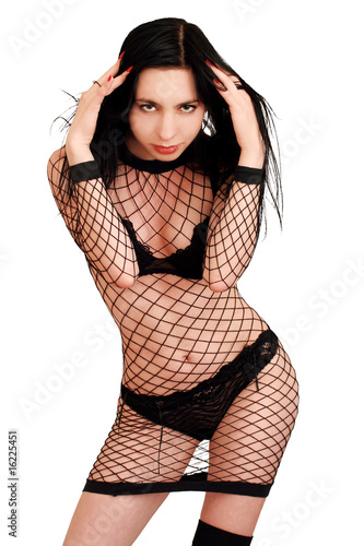 Fotografia beautiful woman on a white background