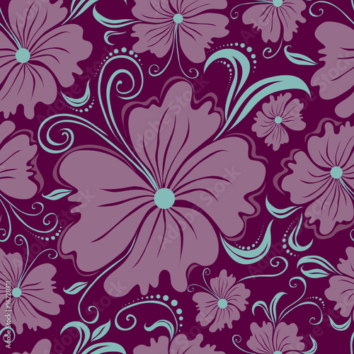 Seamless vintage floral pattern