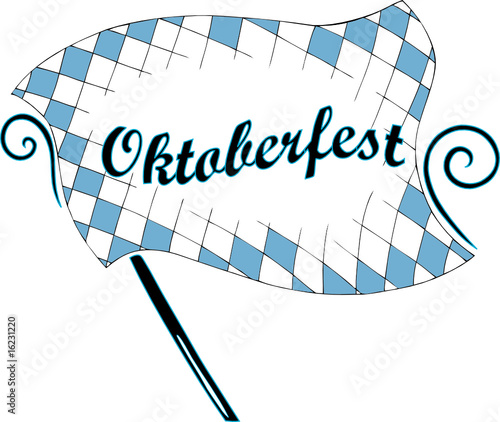 Oktoberfest, Flagge, Fahne, Bayern