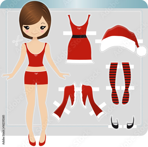 Christmas Paper Doll