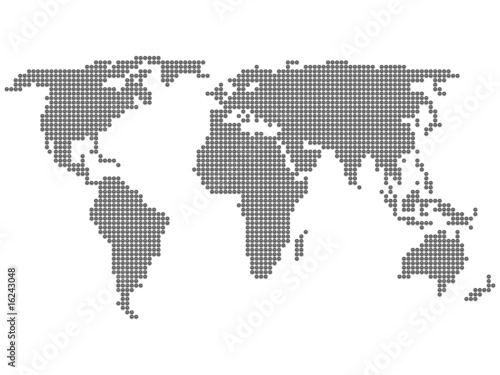 world map circle