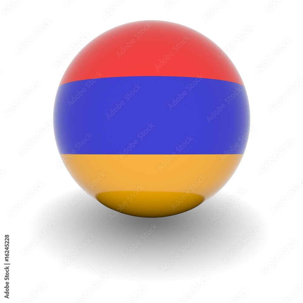 High resolution ball with flag of Armenia High resolution ball with flag of Armenia
