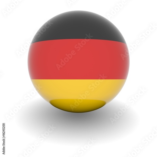 High resolution ball with flag of Germany