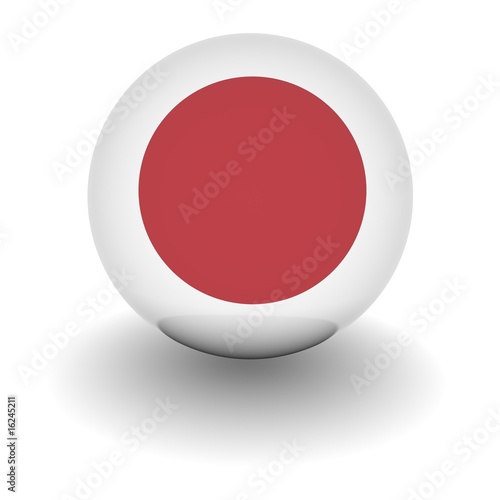 Free Download High resolution ball with flag of Japan - GFXLoad