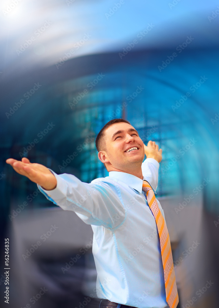Happiness business man Happiness business man