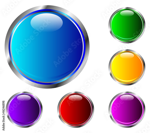 boutons colorés