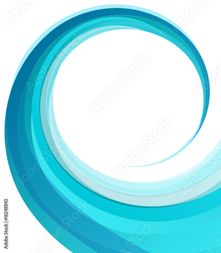 Blue helix background
