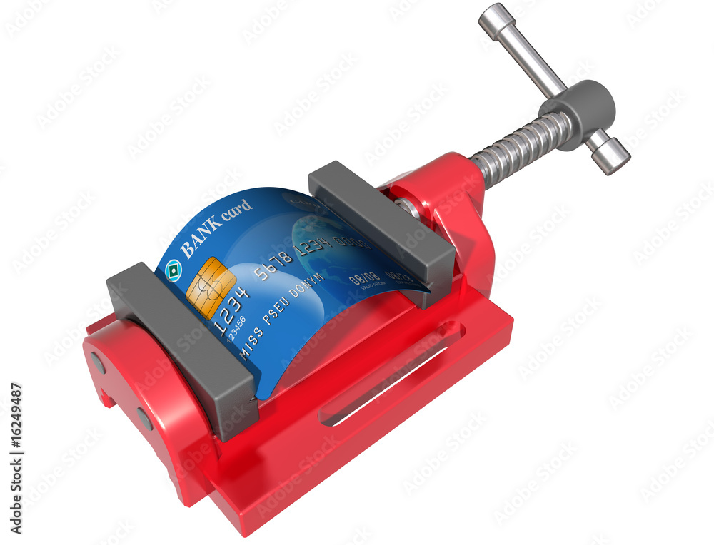 Fototapeta premium Credit squeeze