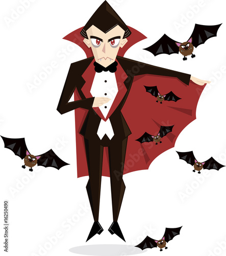 Dracula halloween character vector illustration