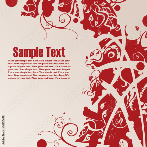 floral background with free space for your text